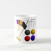 Kroquet-Ausrüstungsset Schlägel Bälle Tore Kaffeetasse (Mittel)