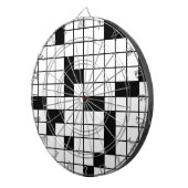 KROSSWORT PUZZLE PATTERN GRAPHICS SPIELE SPASS WOR DARTSCHEIBE (Vorderseite rechts)