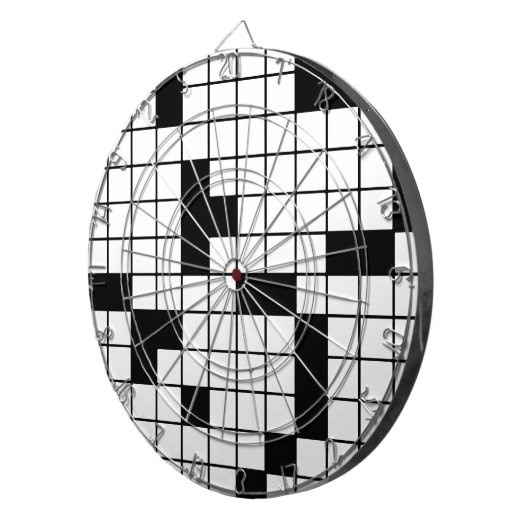 KROSSWORT PUZZLE PATTERN GRAPHICS SPIELE SPASS WOR DARTSCHEIBE (Vorderseite rechts)