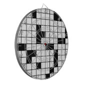 KROSSWORT PUZZLE PATTERN GRAPHICS SPIELE SPASS WOR DARTSCHEIBE (Vorderseite Links)