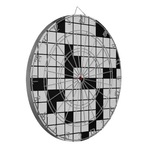 KROSSWORT PUZZLE PATTERN GRAPHICS SPIELE SPASS WOR DARTSCHEIBE (Vorderseite Links)