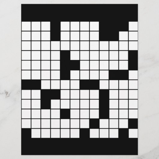 KROSSWORT PUZZLE PATTERN GRAPHICS SPIELE SPASS WOR FLYER (Vorne)
