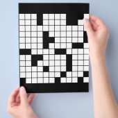 KROSSWORT PUZZLE PATTERN GRAPHICS SPIELE SPASS WOR FLYER (Hand)