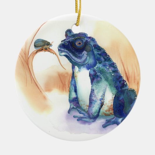 Kröte, Frosch Keramikornament (Vorne)