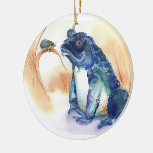 Kröte, Frosch Keramikornament (Links)