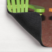 Kröte in einem Stuhl Mousepad (Ecke)