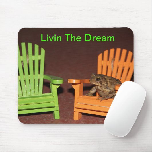 Kröte in einem Stuhl Mousepad (Mit Mouse)