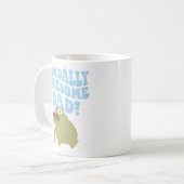 Kröte Pun Krötenmäßig toller Papa Lustiger Kaffeeb Kaffeetasse (Vorderseite Links)