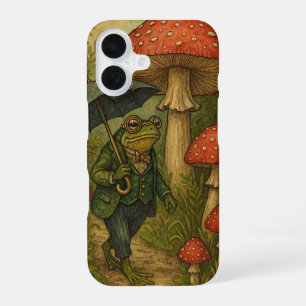 Kröte und Pilz iPhone 16 Hülle