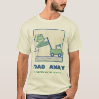 Kröte weg Abschleppwagen Frosch Pun