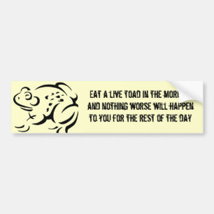 Kröten-Esser Autoaufkleber