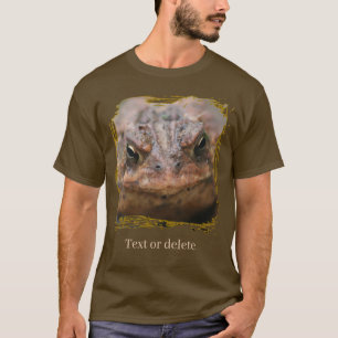 Kröten-Gesicht Nahaufnahme Personalisiertes T-Shir T-Shirt