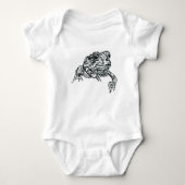 Krötenbodysuit-Federillustration Baby Strampler (Vorderseite)