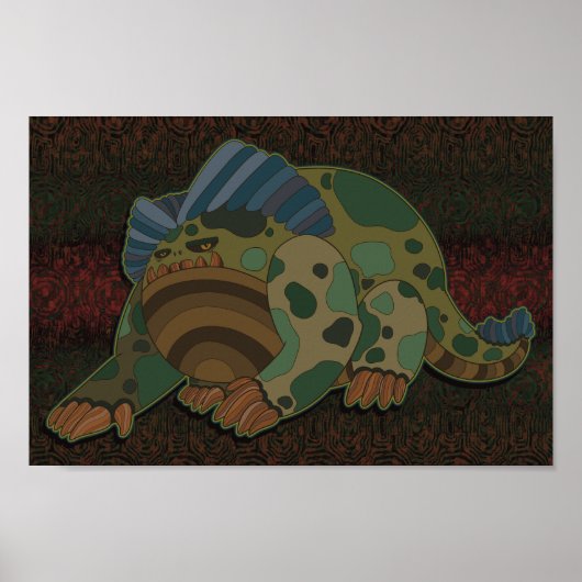Krötenmonster Poster (Vorne)