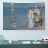 Kroyer - Der Künstler und seine Ehefrau am Strand Banner (Messe)
