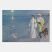 Kroyer - Der Künstler und seine Ehefrau am Strand Geschenkpapier Set (Vorderseite 3)