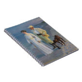 Kroyer - Der Künstler und seine Ehefrau am Strand Notizblock (Rechte Seite)