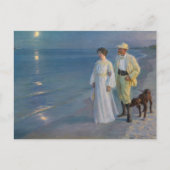 Kroyer - Der Künstler und seine Ehefrau am Strand Postkarte (Vorderseite)