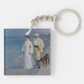 Kroyer - Der Künstler und seine Ehefrau am Strand Schlüsselanhänger (Rückseite)