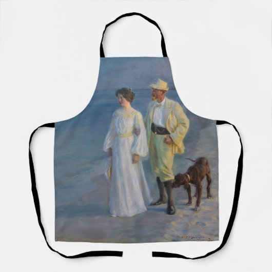 Kroyer - Der Künstler und seine Ehefrau am Strand Schürze (Vorderseite)