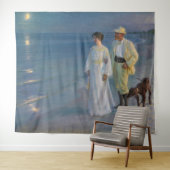 Kroyer - Der Künstler und seine Ehefrau am Strand Wandteppich (Beispiel (Horizontal))