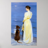 Kroyer - Die Ehefrau und der Hund des Künstlers an Poster (Vorne)