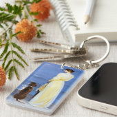 Kroyer - Die Ehefrau und der Hund des Künstlers an Schlüsselanhänger (Vorderseite rechts)