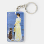 Kroyer - Die Ehefrau und der Hund des Künstlers an Schlüsselanhänger (Rückseite)