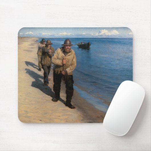 Kroyer - Drei Fischer ziehen ein Boot Mousepad (Mit Mouse)
