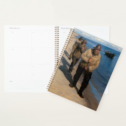 Kroyer - Drei Fischer ziehen ein Boot Planer (Anzeige)