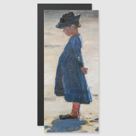 Kroyer - Little Girl on Skagen Beach Magnetkarte