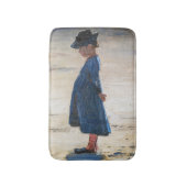 Kroyer - Little Girl stehend am Skagen Beach Badematte (Vorderseite Vertikal)