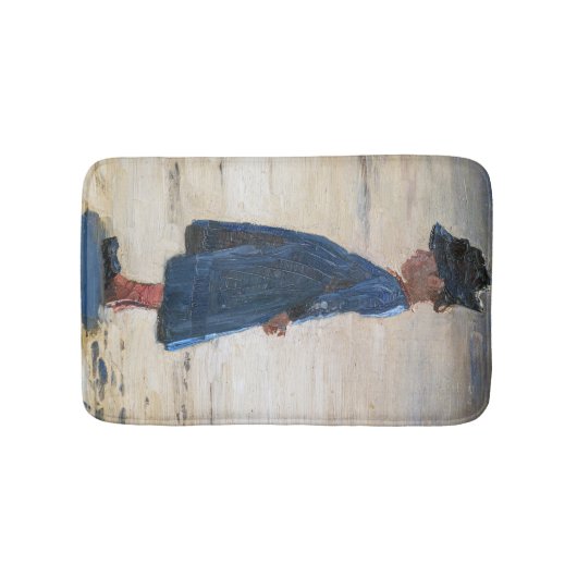 Kroyer - Little Girl stehend am Skagen Beach Badematte (Vorderseite)