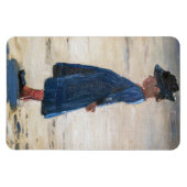 Kroyer - Little Girl stehend am Skagen Beach Magnet (Horizontal)