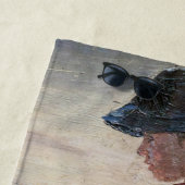 Kroyer - Little Girl stehend am Skagen Beach Strandtuch (Beispiel)