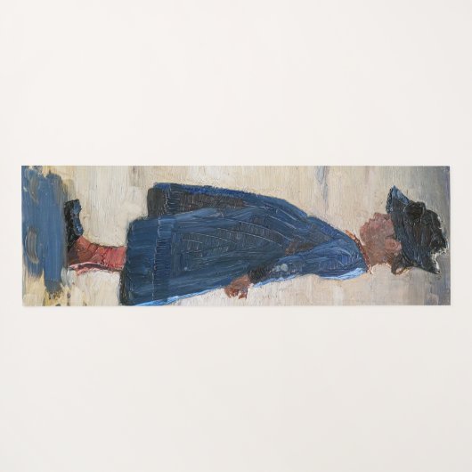 Kroyer - Little Girl stehend am Skagen Beach Yogamatte (Rückseite (Horizontal))