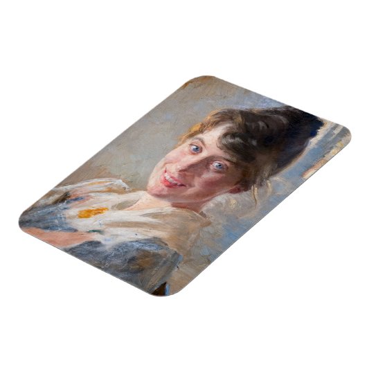 Kroyer - Portrait der Ehefrau Marie der Künstlerin Magnet (Linke Seite)