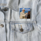 Kroyer - Selbstportrait am Strand von Skagen Button (Beispiel)