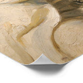 Kroyer - Selbstportrait am Strand von Skagen Poster (Ecke)