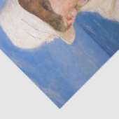 Kroyer - Selbstportrait am Strand von Skagen Seidenpapier (Detail)