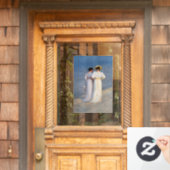 Kroyer - Sommer-Abend am Skagen Beach Closesion Fensteraufkleber (Haustür)