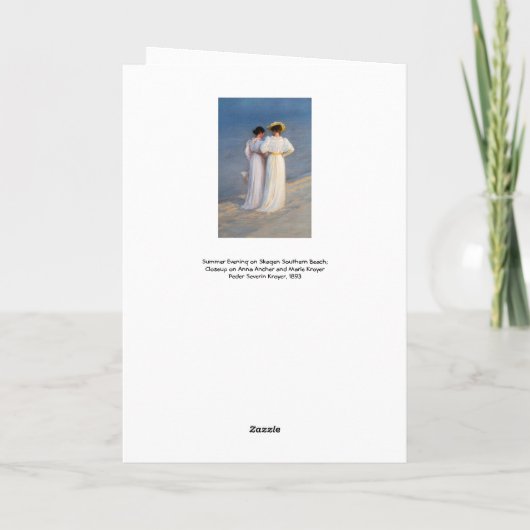 Kroyer - Sommer-Abend am Skagen Beach Closesion Karte (Rückseite)
