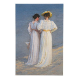 Kroyer - Sommer-Abend am Skagen Beach Closesion Künstlicher Leinwanddruck