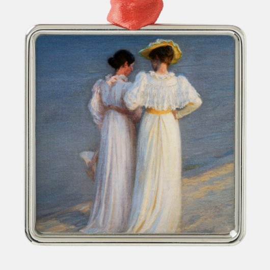 Kroyer - Sommer-Abend am Skagen Beach Closesion Ornament Aus Metall (Vorne)