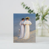 Kroyer - Sommer-Abend am Skagen Beach Closesion Postkarte (Stehend Vorderseite)