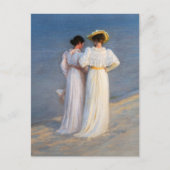 Kroyer - Sommer-Abend am Skagen Beach Closesion Postkarte (Vorderseite)