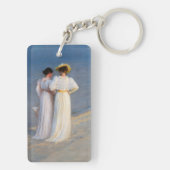 Kroyer - Sommer-Abend am Skagen Beach Closesion Schlüsselanhänger (Rückseite)