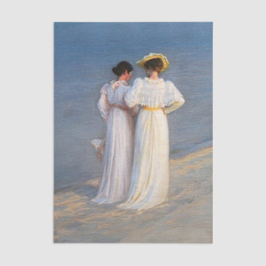 Kroyer - Sommer-Abend am Skagen Beach Closesion Seidenpapier