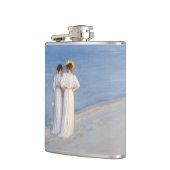 Kroyer - Sommer-Abend am Skagen Beach Flachmann (Links)