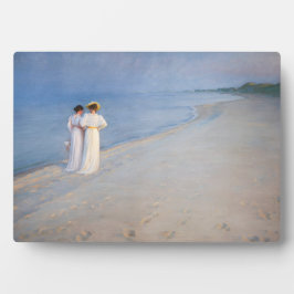 Kroyer - Sommer-Abend am Skagen Beach Fotoplatte
